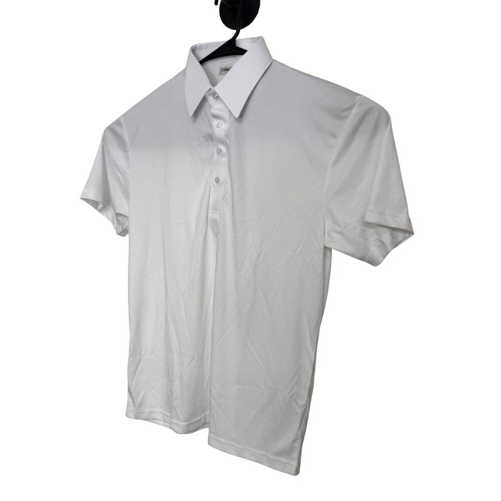 COLLARS & CO Original Dress Collar English Spread Button Polo White NWT Medium - Picture 3 of 6